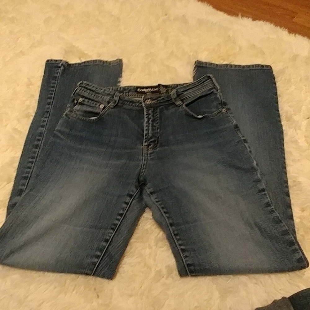 NWOT Faded Blue Express Boot Cut Jeans